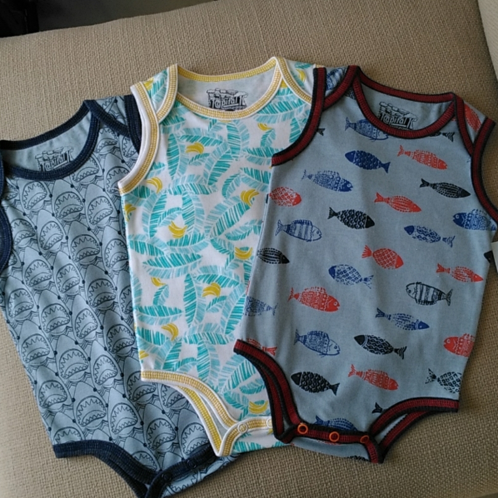 Kapital K 3 piece onesie set.